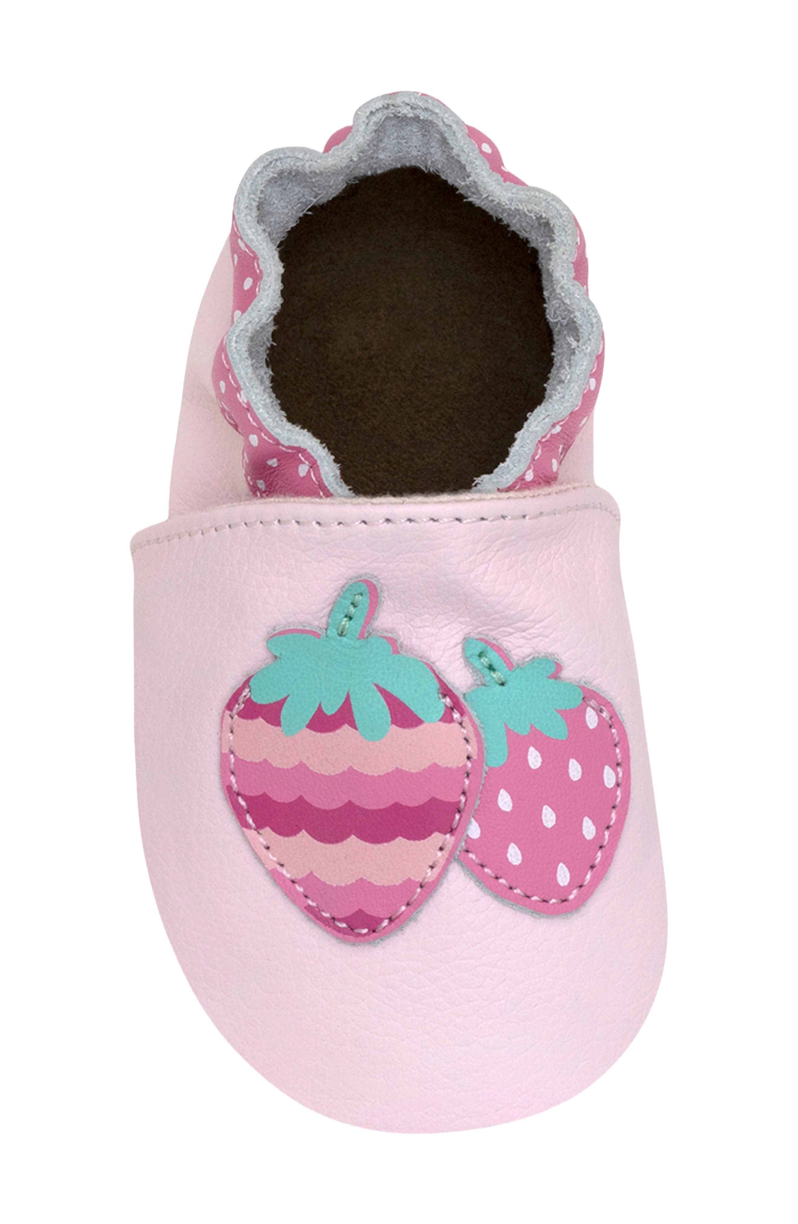 Robeez<sup>®</sup> Berry Sweet Crib Shoe, Alternate, color, 
