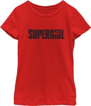 Supergirl Girl's Supergirl New Spray Logo Graphic T-Shirt