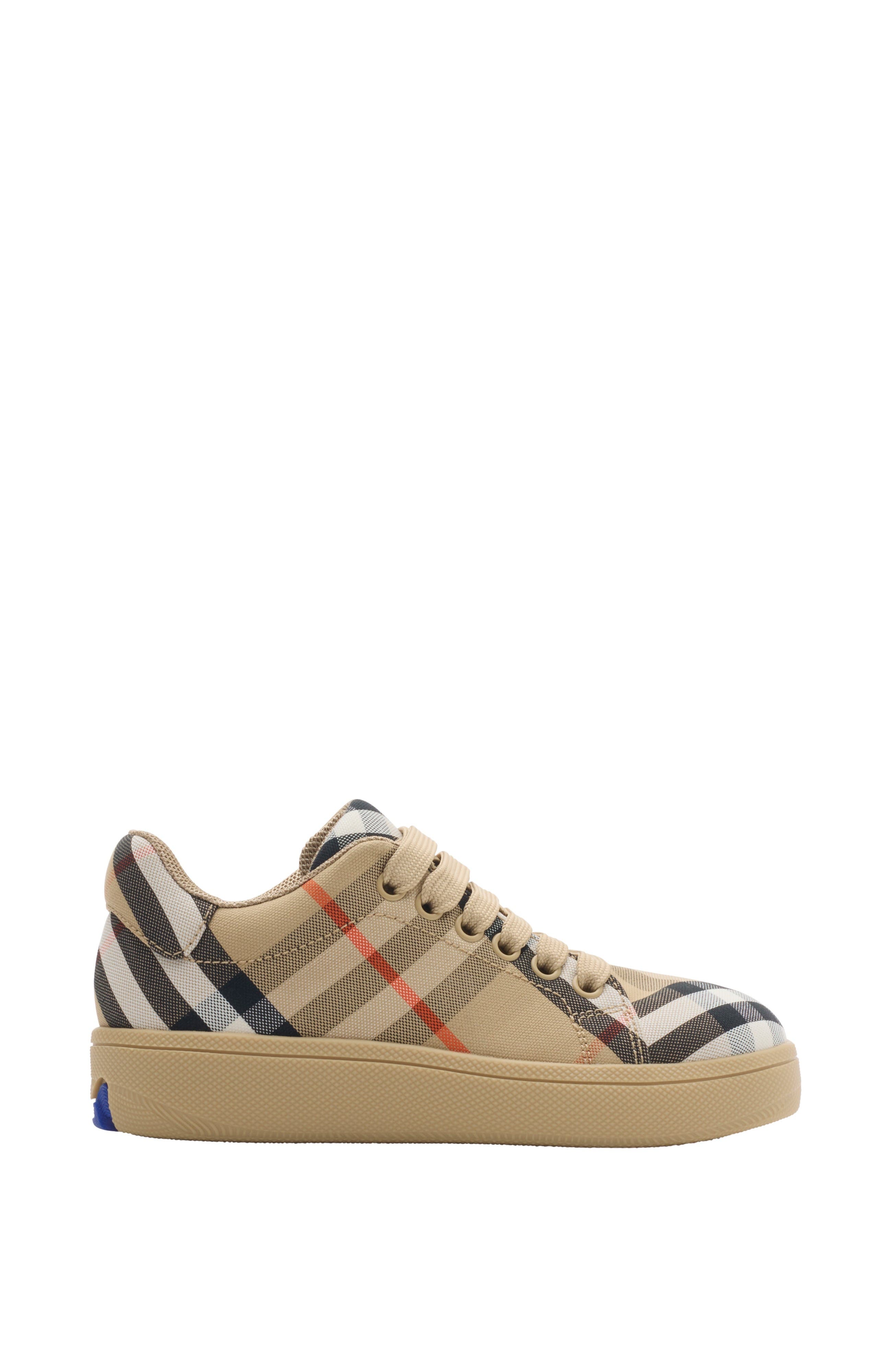 Burberry Check Sneakers, Main, color, 