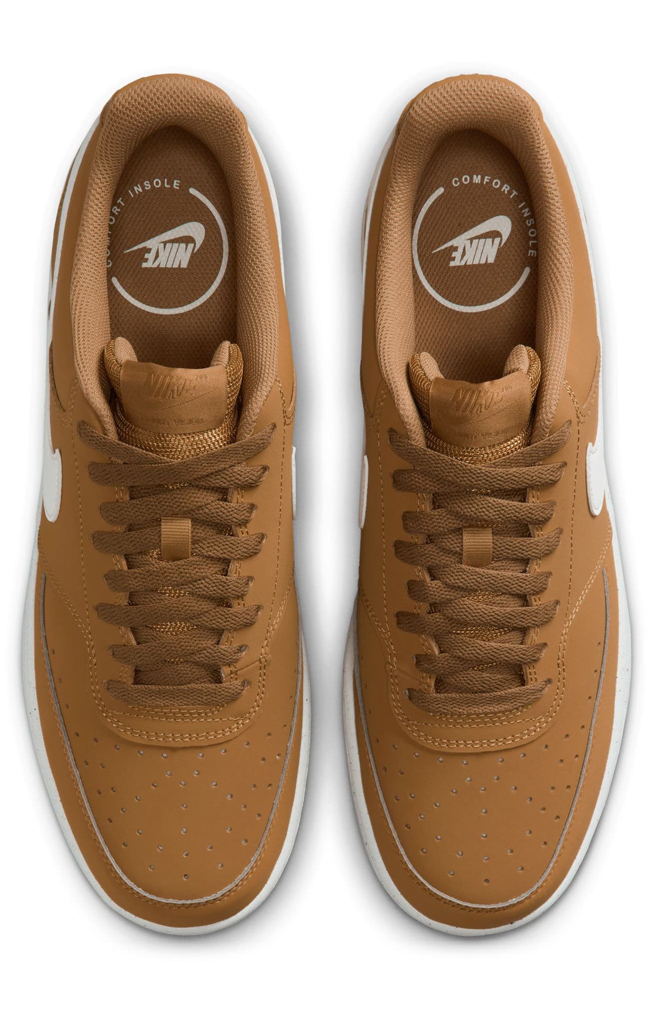 Nike Court Vision Low V2 Sneaker, Alternate, color, Wheat/ Sail