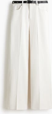 H&M Belted Bootcut Trousers