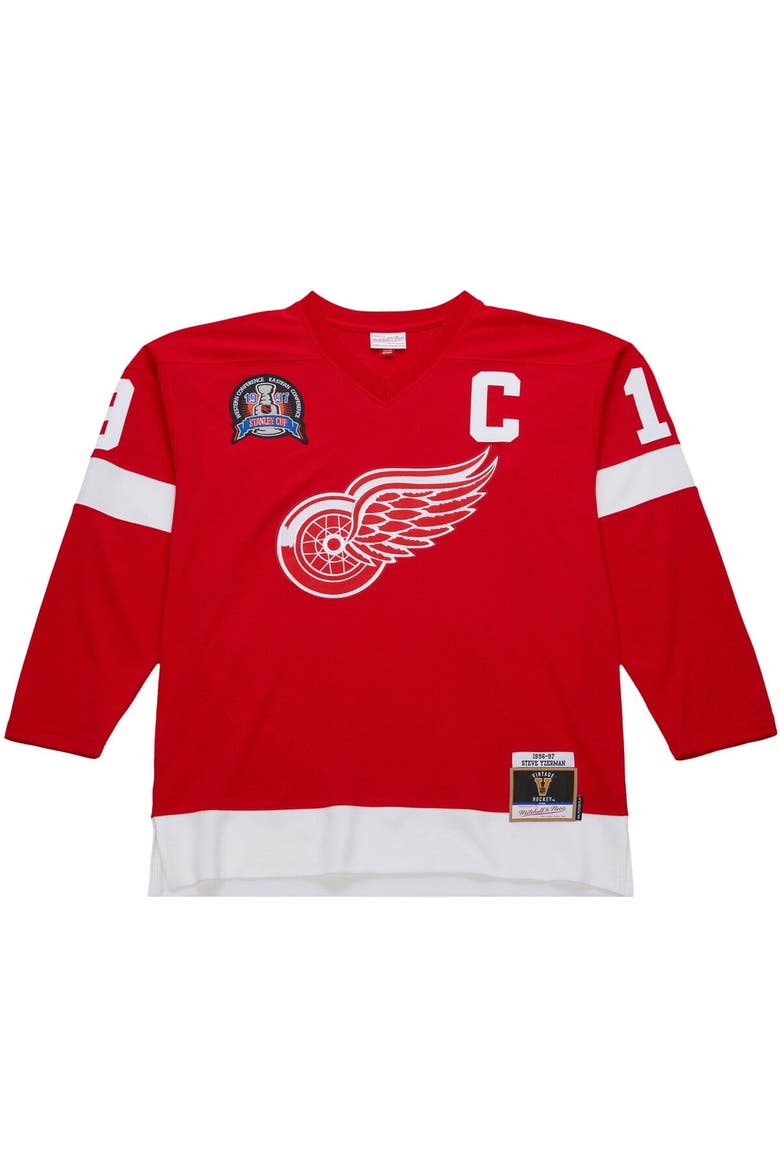 Men's Steve Yzerman Scarlet Detroit Red Wings 1996-97 Power Play Jersey, Alternate, color, Scarlet