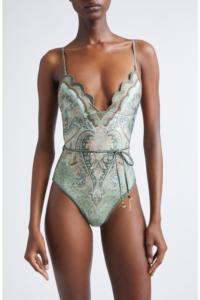Wanderlust Scalloped One-Piece Swimsuit (Women) | Nordstrom