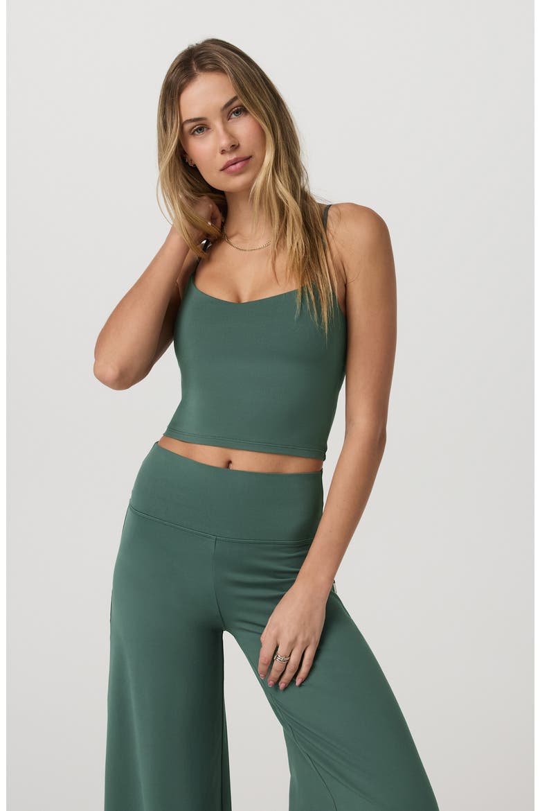 Halo Crop Camisole, Alternate, color, AGATE GREEN