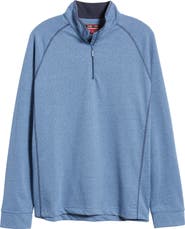 Johnston & Murphy XC4® Quarter Zip Piqué Performance Golf Pullover