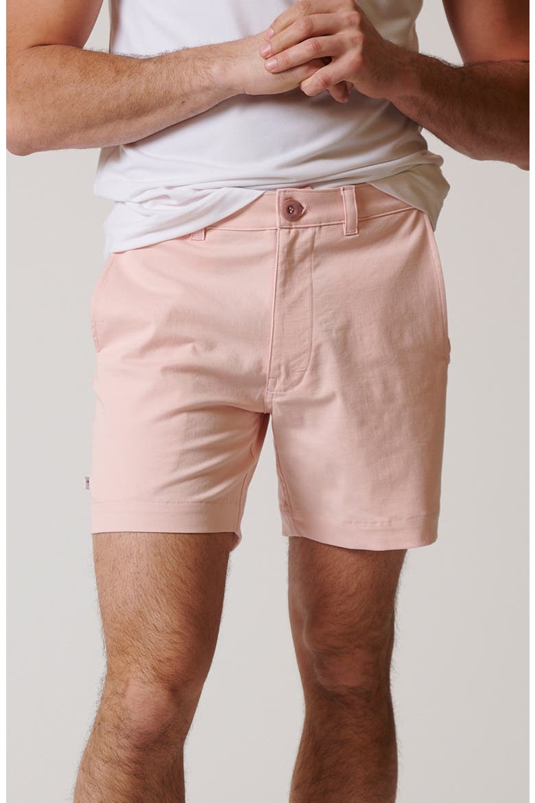 Stretch Cotton Chino Shorts, Alternate, color, Rose Spritz