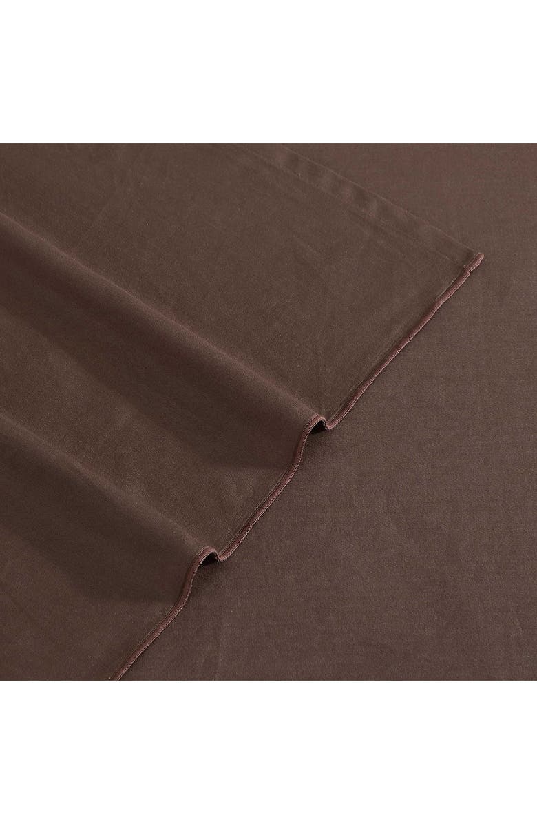 Calvin Klein Pearl Edge 300 Thread Count Sateen Sheet Set, Alternate, color, Elk Brown