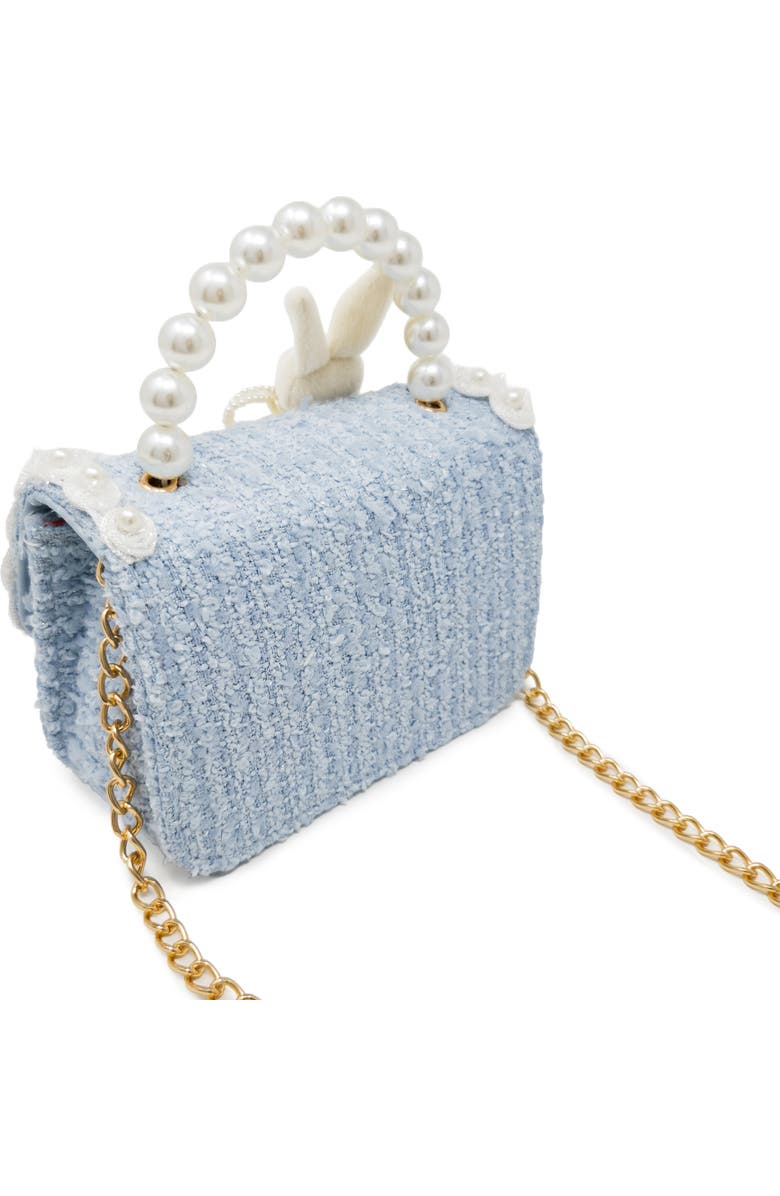 Puttisu Bunny Royale Pearl Tweed Handbag, Alternate, color, Powder Blue