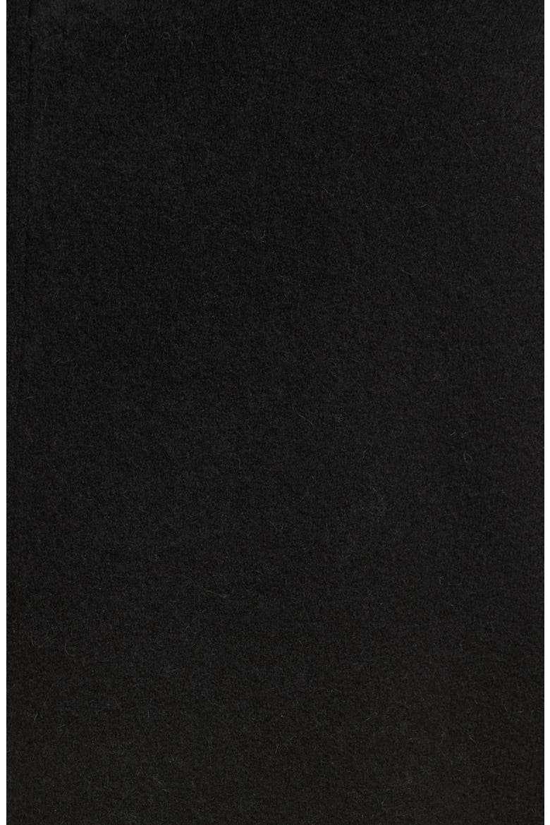 Clean Edge Wool & Alpaca Blend Coat, Alternate, color, BLACK
