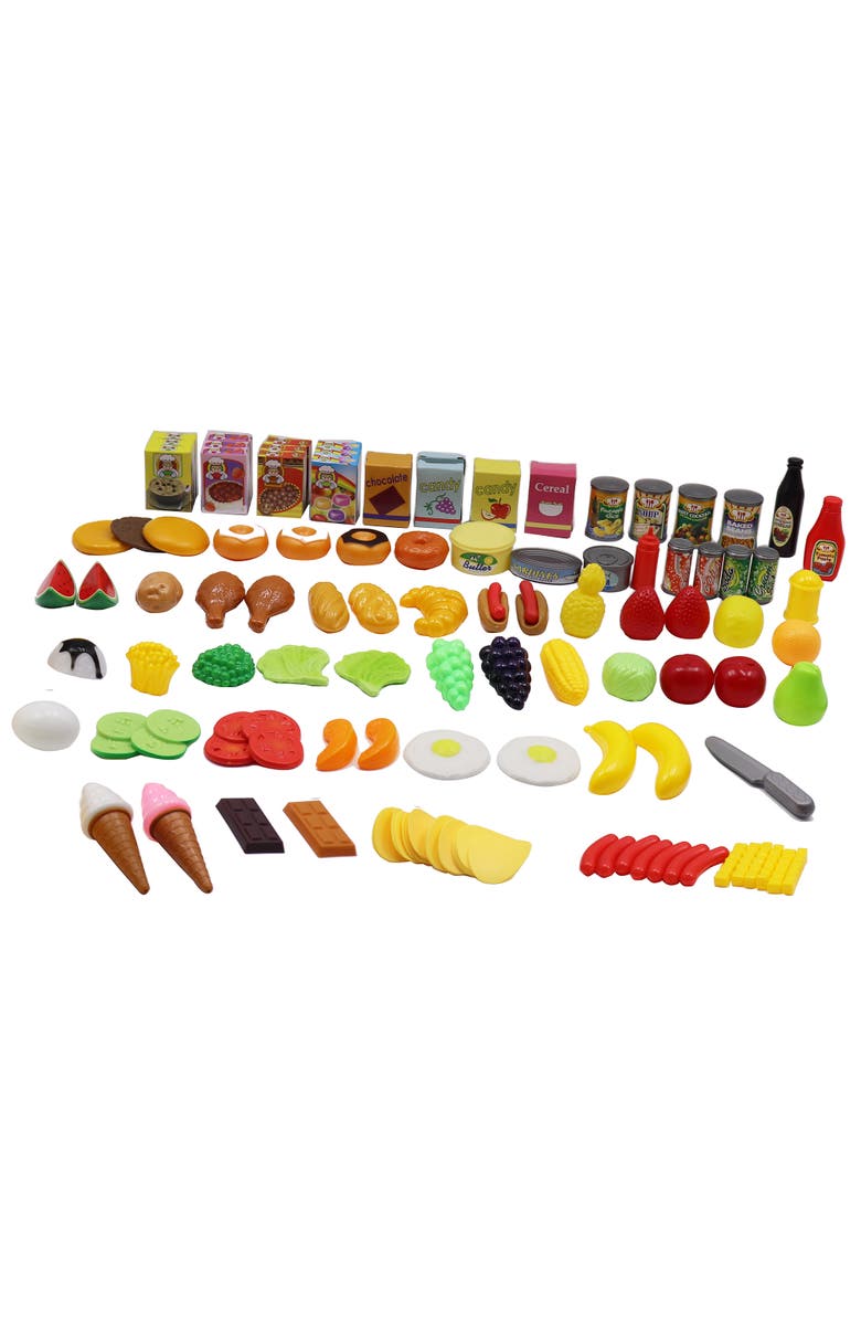 Gi-Go Toy Dream Collection, Pretend Food Set with Carry Bag, 120 Pieces, Alternate, color, Multicolored