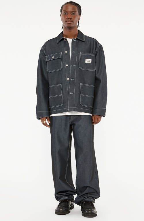 Guess Go Metallic Denim Chore Jacket In Gom7