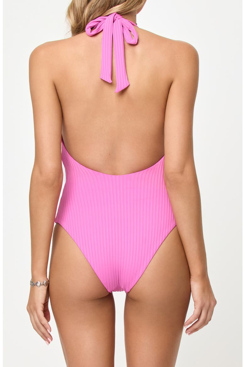 Coast to Coast Halter One-Piece Swimsuit, Alternate, color, SWEETHEART