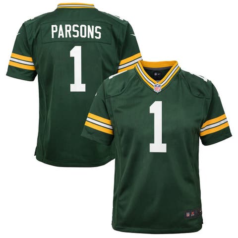 Youth Nike Micah Parsons Green Green Bay Packers Game Player Jersey