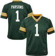 Nike Youth Nike Micah Parsons Green Green Bay Packers Game Player Jersey