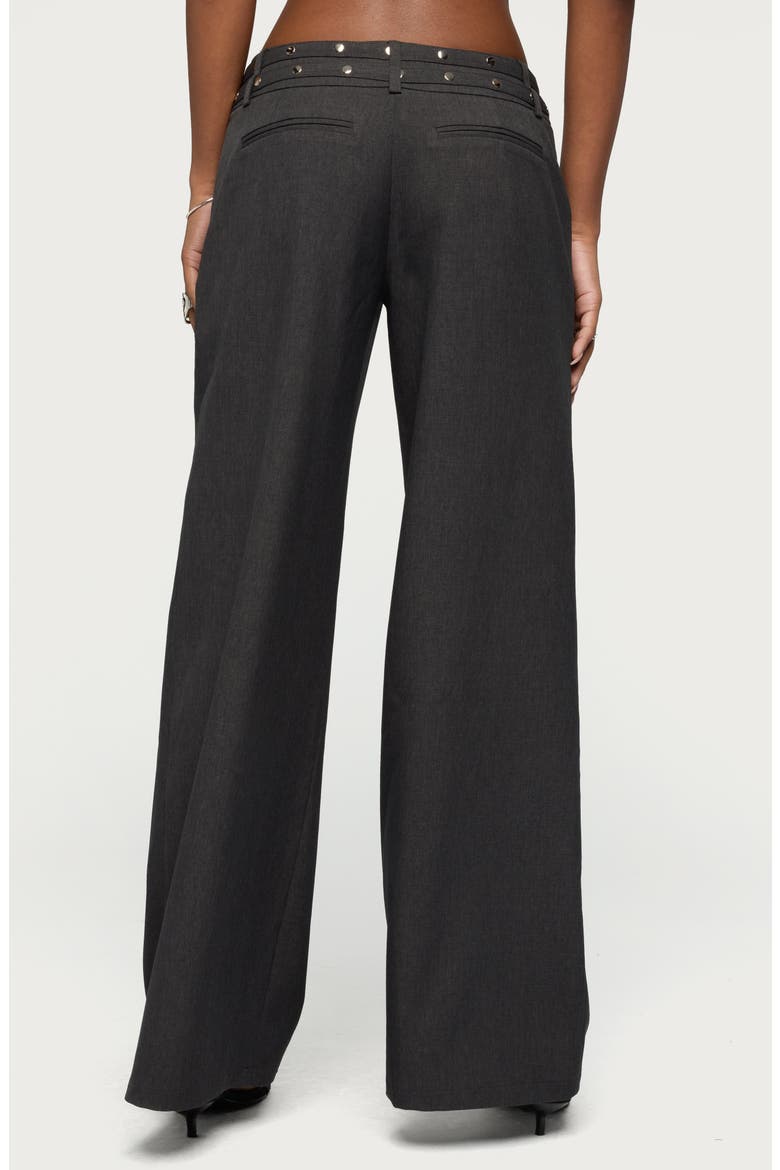 Cruz Double Belt Low Rise Wide Leg Baggy Pants, Alternate, color, GRAY