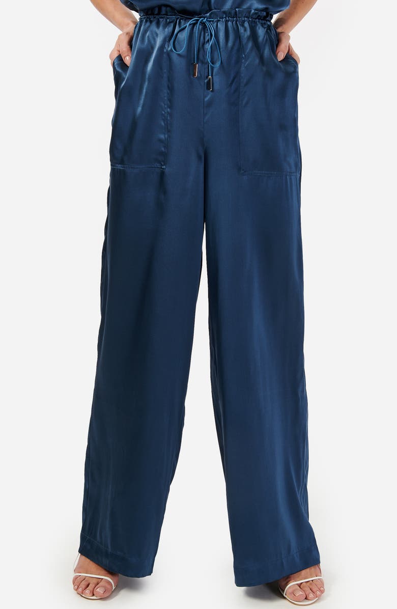 CAMI NYC Kingston Silk Charmeuse Drawstring Pants, Alternate, color, 