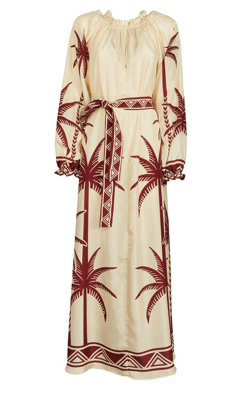 Shop La Doublej Cerere Dress Placée Date Palms Ivory In Date Palms Placée Ivory