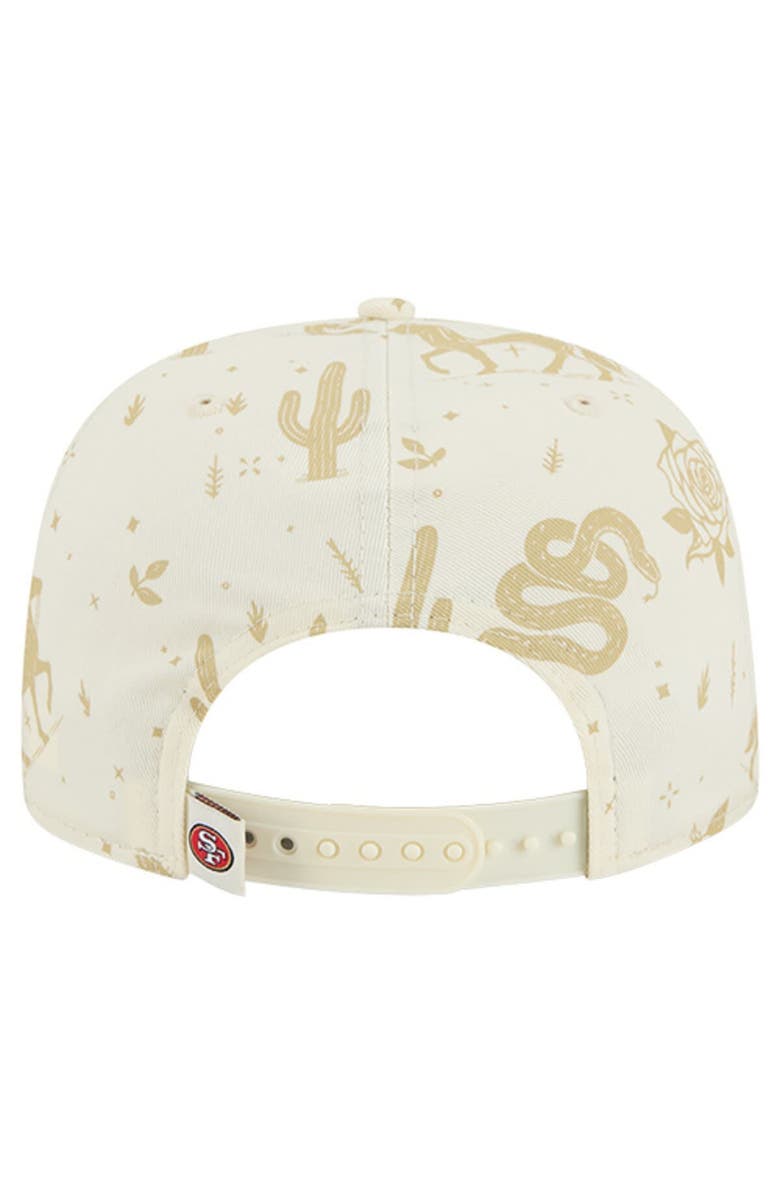 New Era Men
s New Era  Cream San Francisco 49ers Desert Rose 19TWENTY Adjustable Hat, Alternate, color, Cream