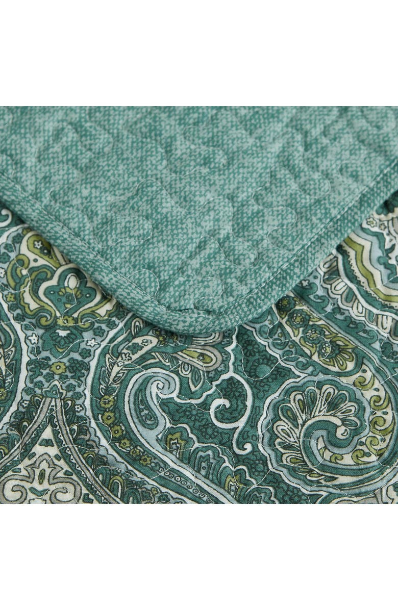 Tommy Bahama Turtle Cove Cotton Quilt & Sham Set, Alternate, color, Turquoise