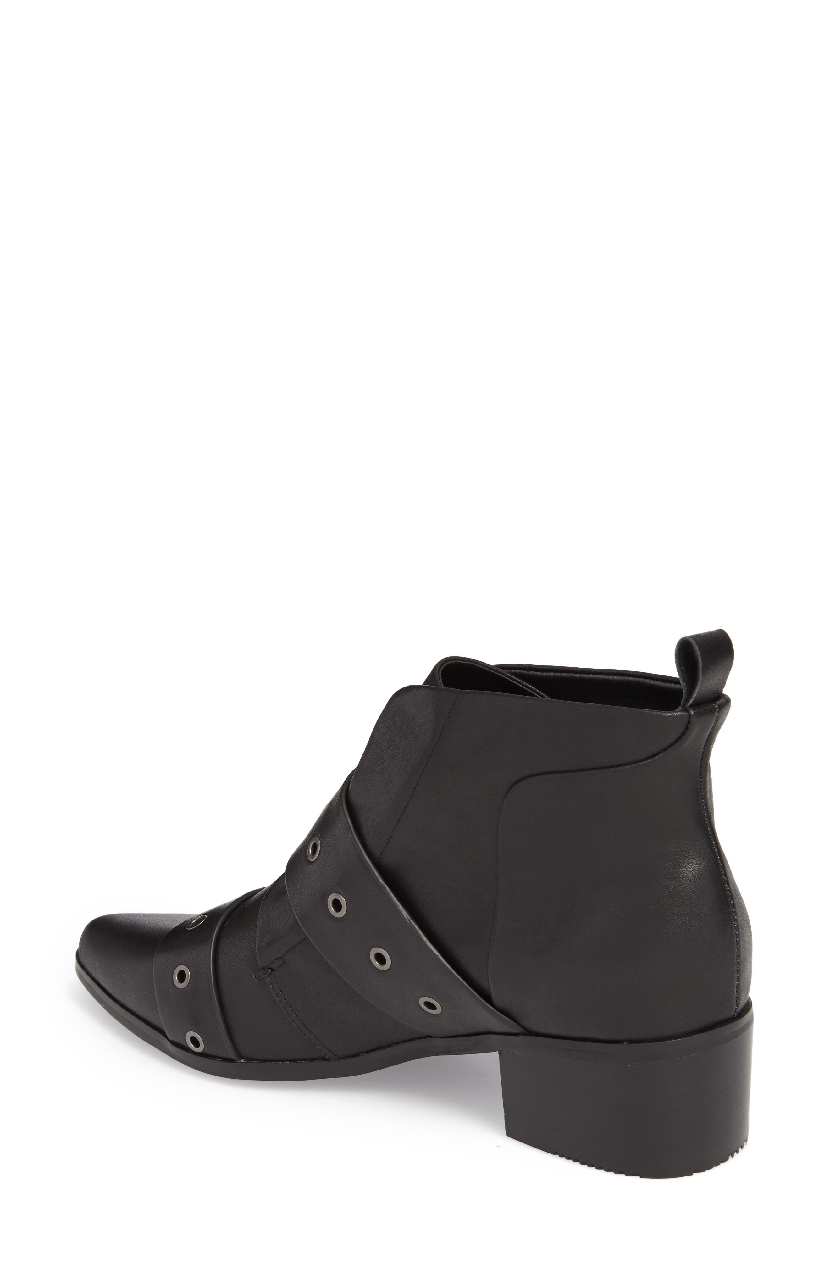 Grey City Buckle Strap Bootie, Alternate, color, 