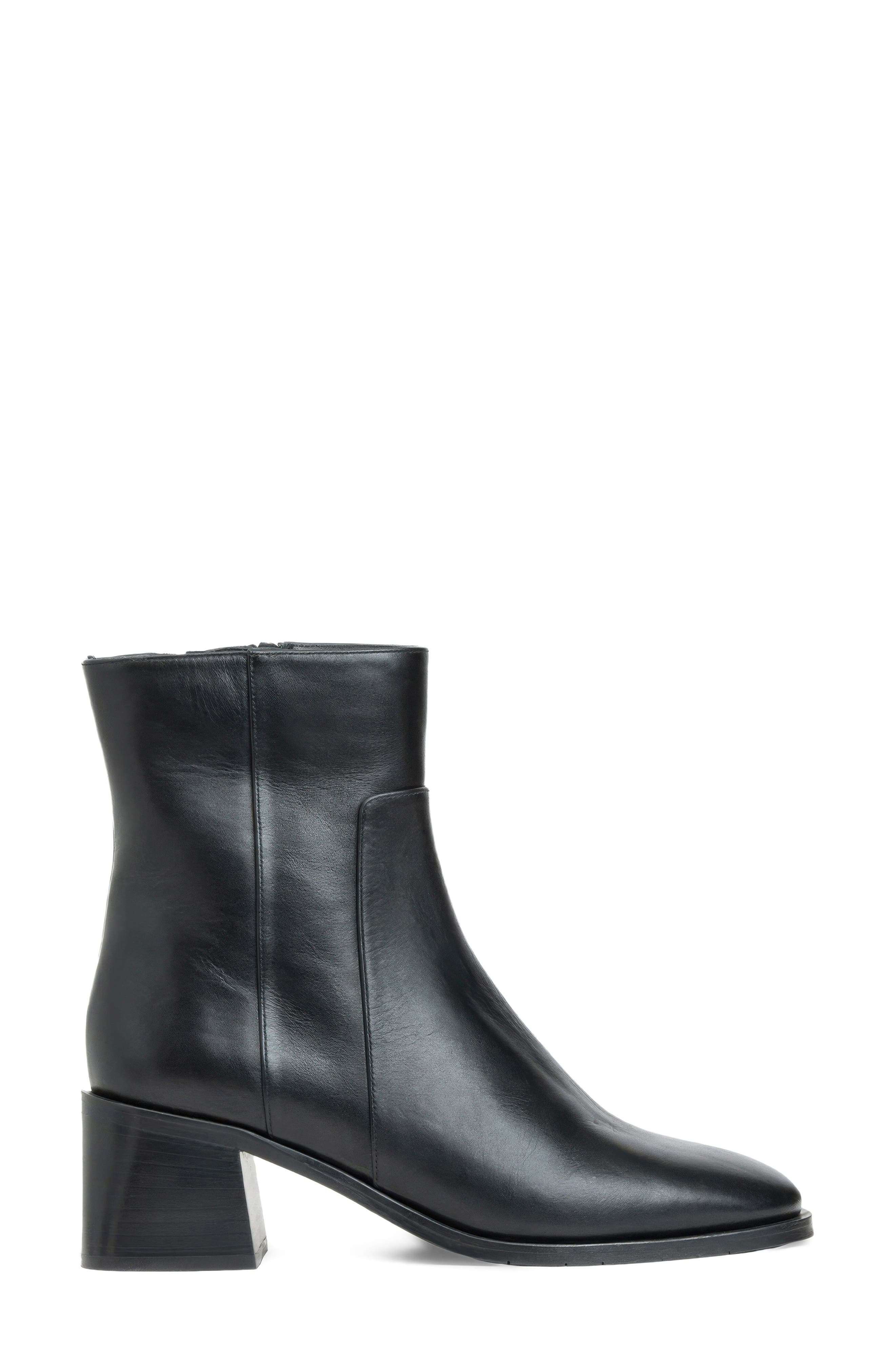 Tulli Leather Bootie, Alternate, color, BLACK LEATHER