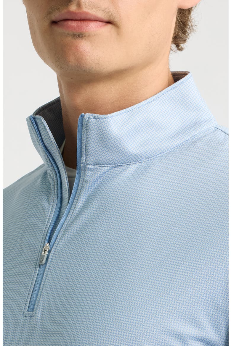 Perth Basketweave Performance Quarter Zip Pullover, Alternate, color, LAKESIDE