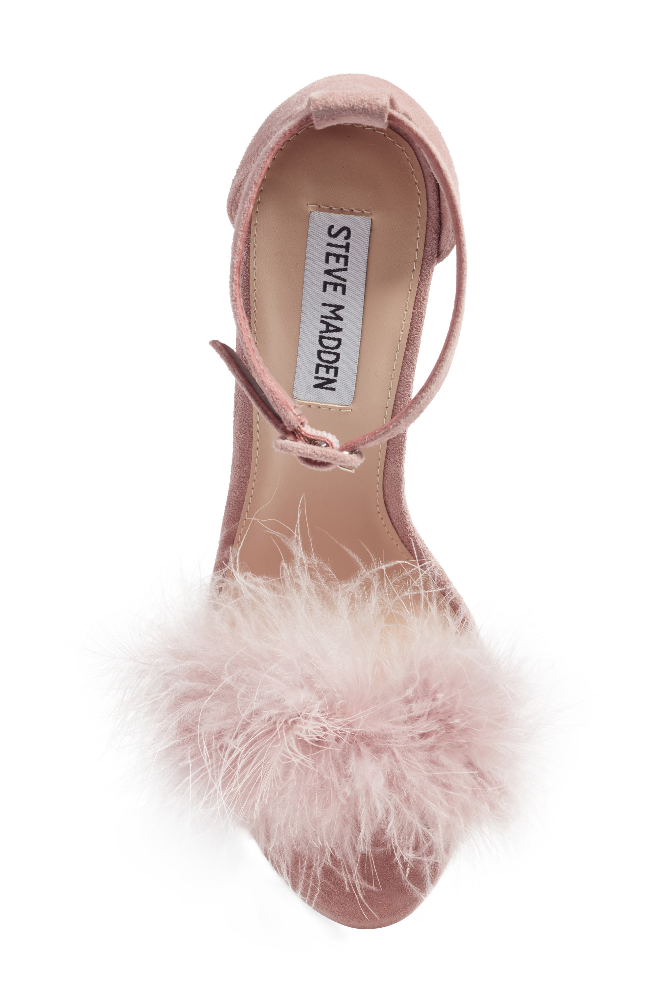 Clutch Ankle Strap Sandal, Alternate, color, ROSE SUEDE