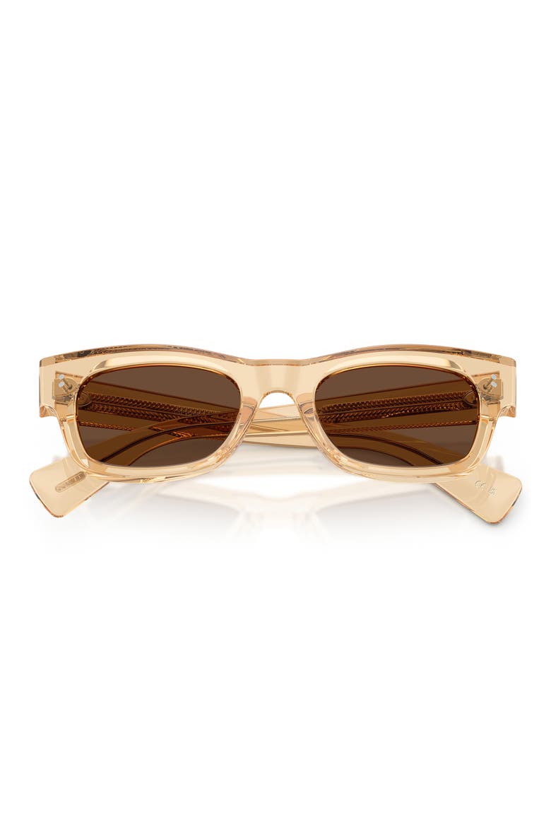 51mm Sonia Polarized Pillow Sunglasses, Alternate, color, CHAMPAGNE / TERRA POLAR