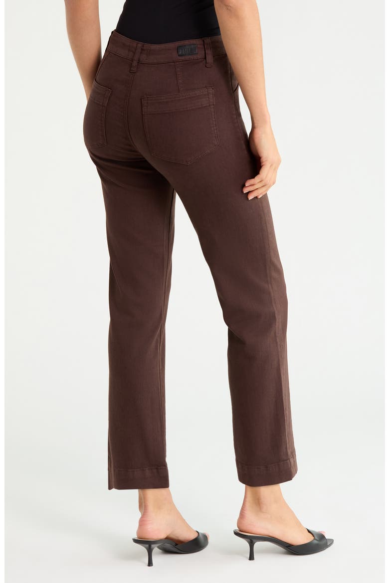 Quincy Ankle Straight Leg Pants, Alternate, color, RICH CHOCOLATE