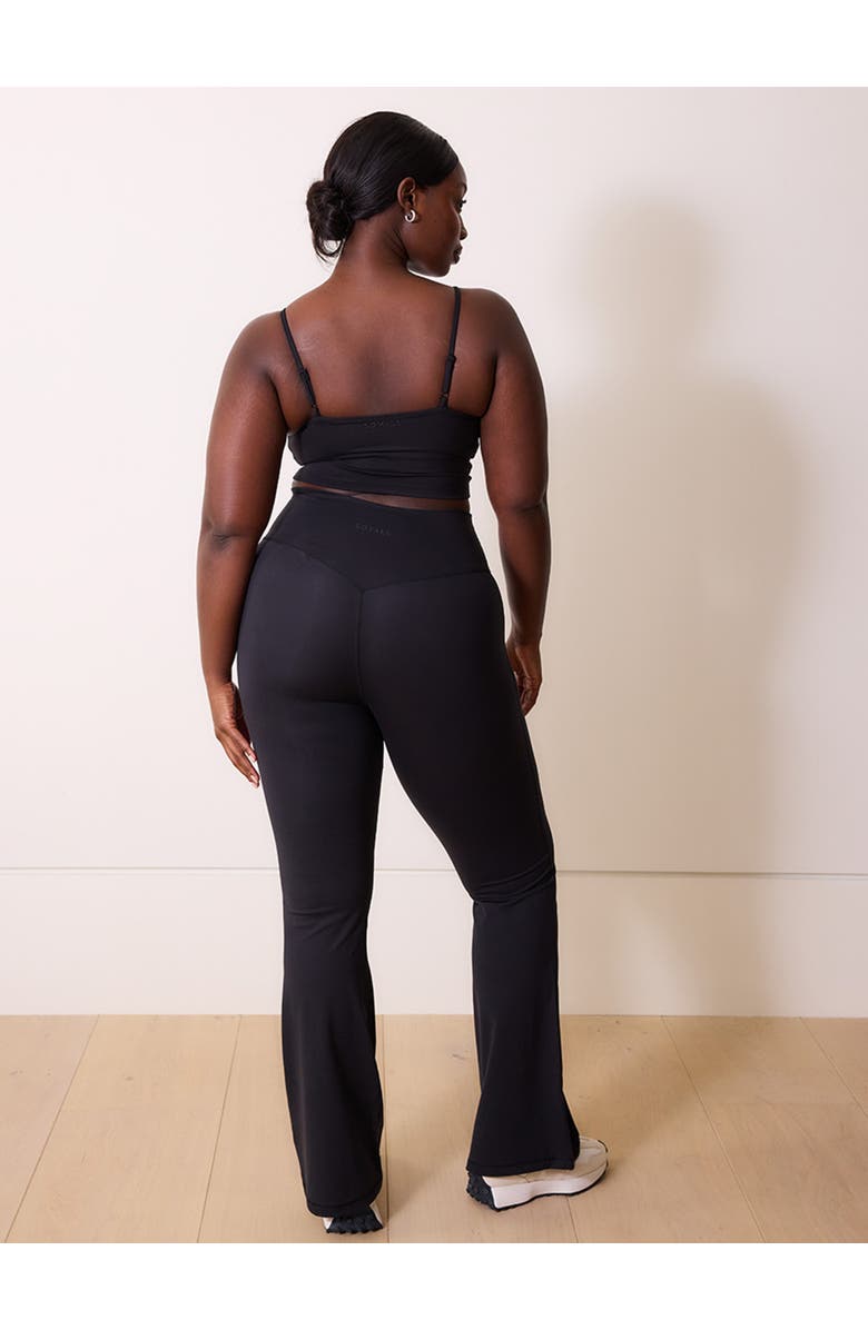 LOVALL 24/7 Revitalise Flare Leggings, Alternate, color, Black