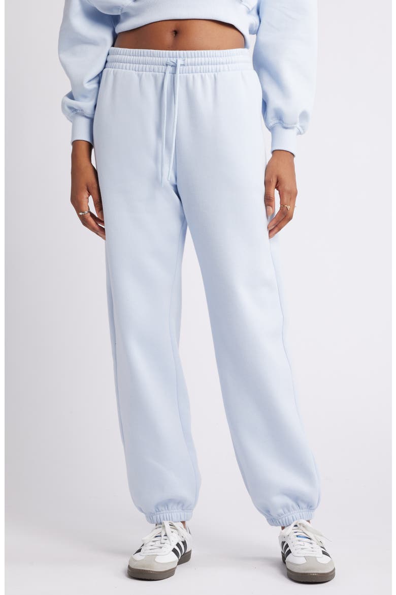 Baggy Fleece Joggers, Main, color, BLUE FEATHER