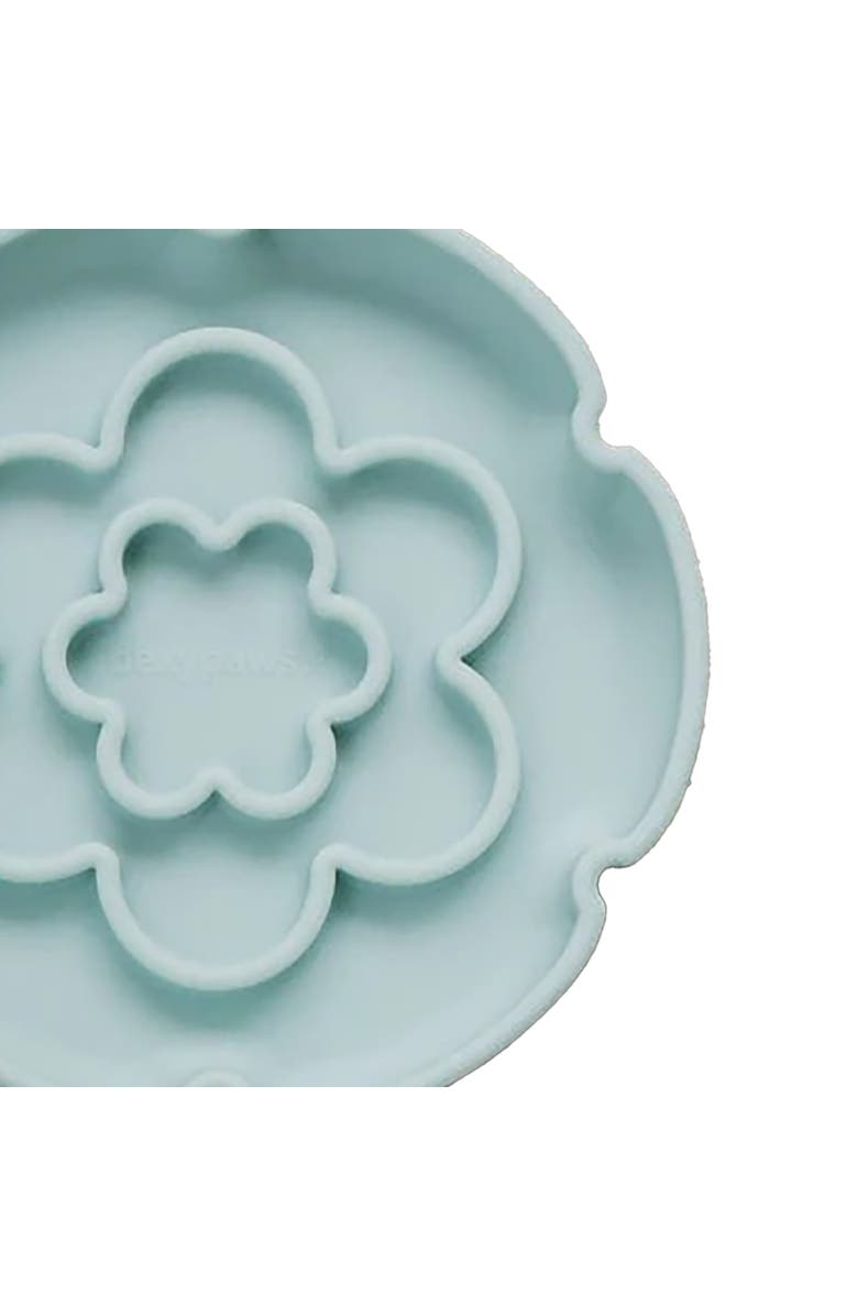 Dexypaws Flower Elevated Slow Feeder, Sage Green, Silicone Cat Dish, Alternate, color, Green