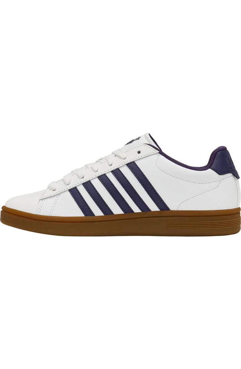 K-Swiss Court Tiebreak II Sneaker, Alternate, color, White/ Naval Academy/ Gum