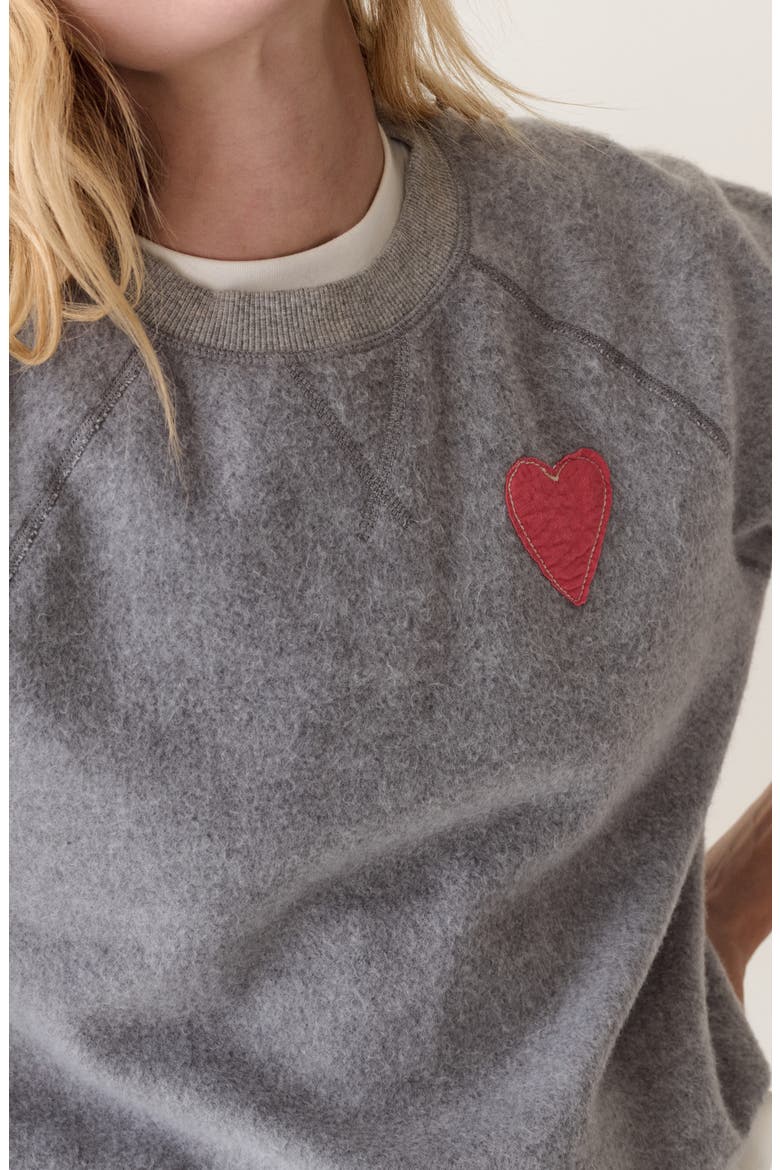 Cloud 9 Fleece Reversible Sweatshirt, Alternate, color, HEATHER GREY