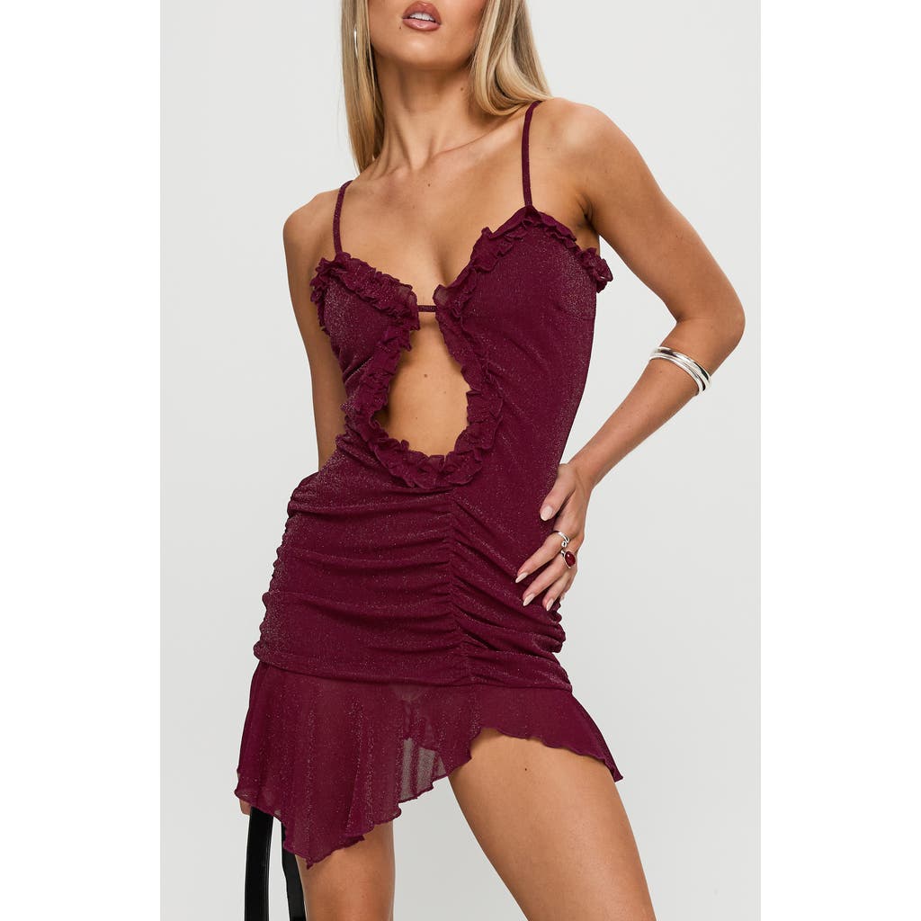 PRINCESS POLLY PRINCESS POLLY ONE DANCE ASYMMETRIC MINIDRESS