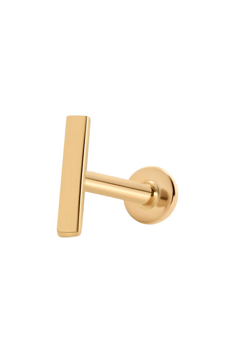 14k Bar Stud Earring, Main, color, 14k Solid Gold - Single