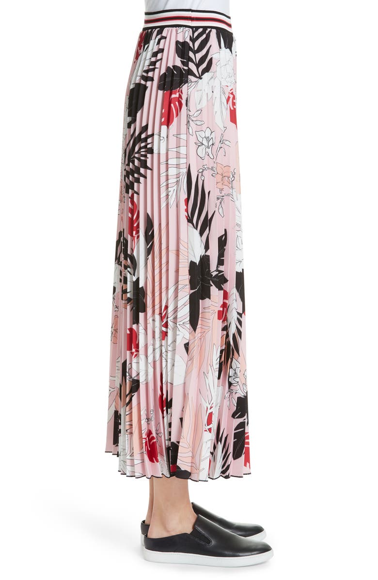 Fuzzi Print Pleat Maxi Skirt, Alternate, color, 