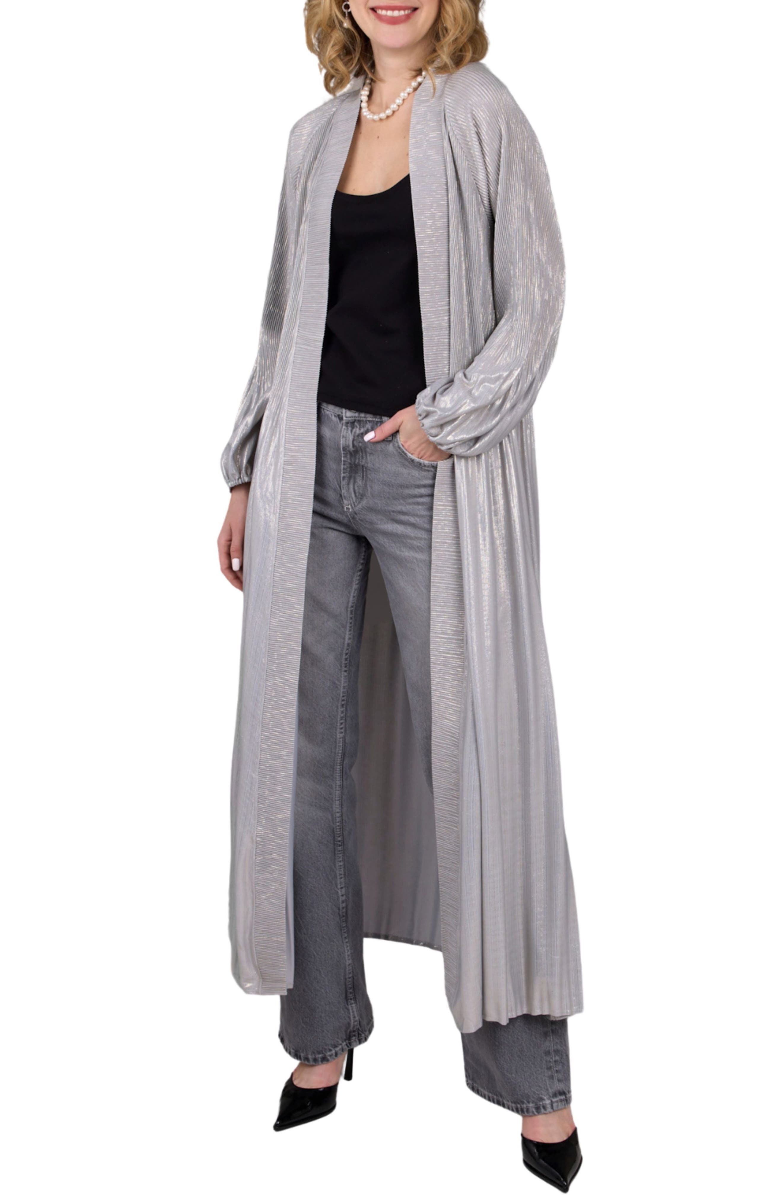 SAACHI Pleated Shimmer Duster