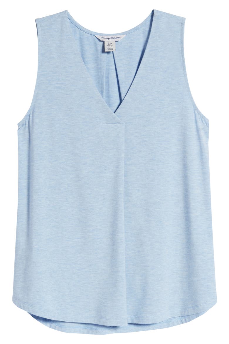 Kauai Box Pleat Tank, Alternate, color, LIGHT SKY