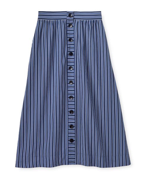 Ella Stripe Midi Skirt