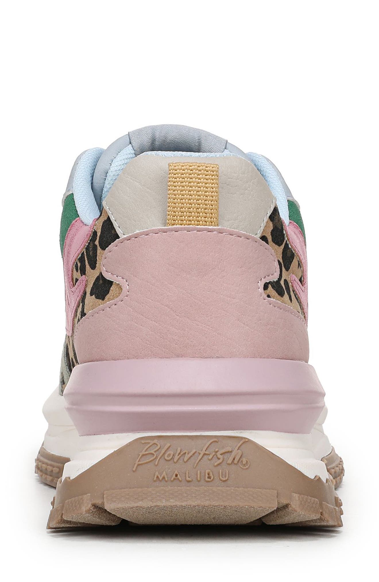 Blowfish Malibu Leo Sneaker, Alternate, color, Cloud Blue / Leopard Multi