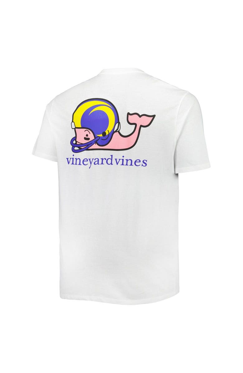 vineyard vines Men's Vineyard Vines White Los Angeles Rams Big & Tall Helmet T-Shirt, Alternate, color, White