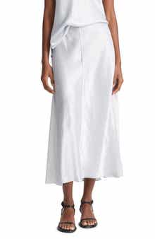 Vince Mixed Media Panelled Skirt