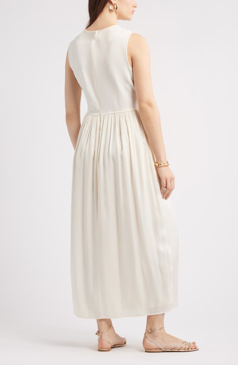 Sleeveless Mixed Media Dress