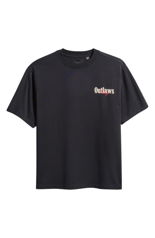 Pacsun Outlaw Graphic T-shirt In Black