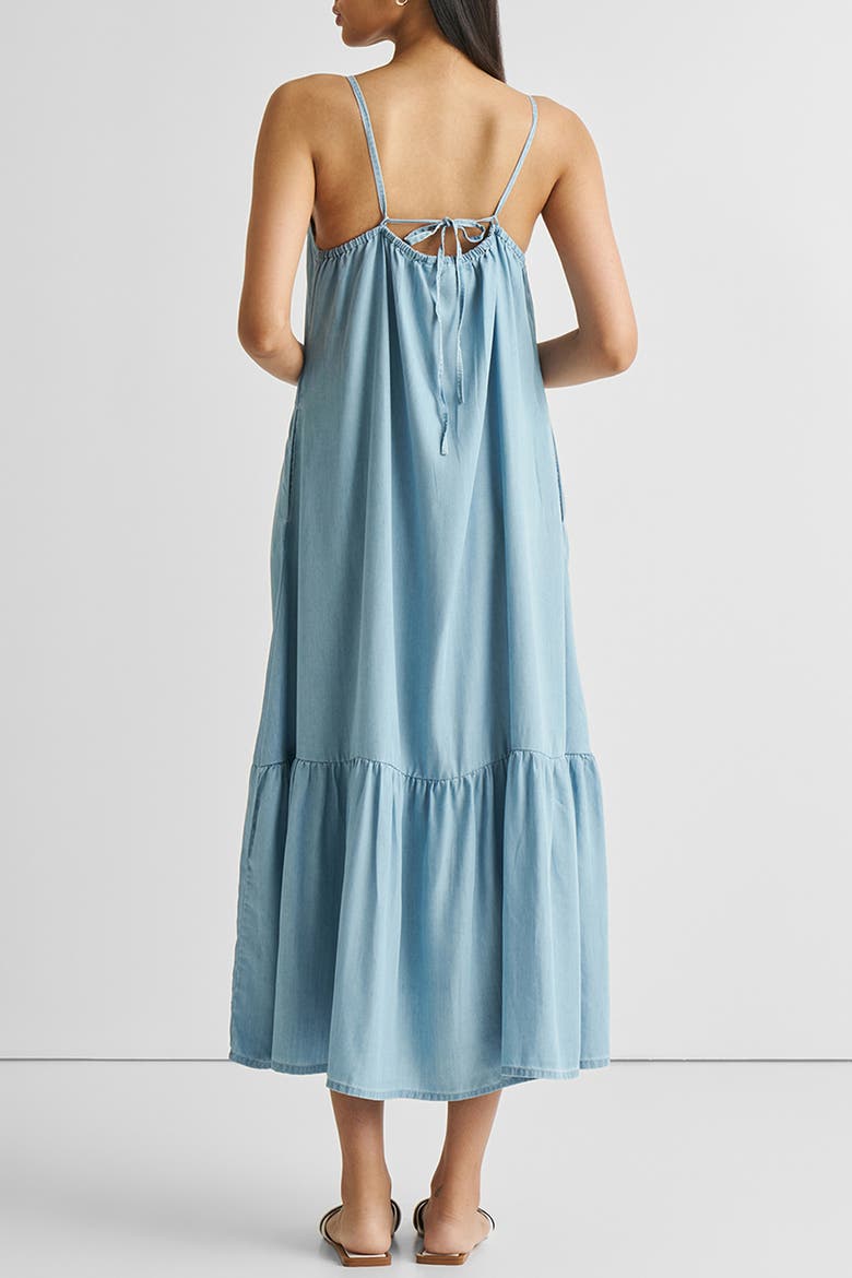 Flowy Maxi with Adjustable Straps, Alternate, color, Ocean Blue