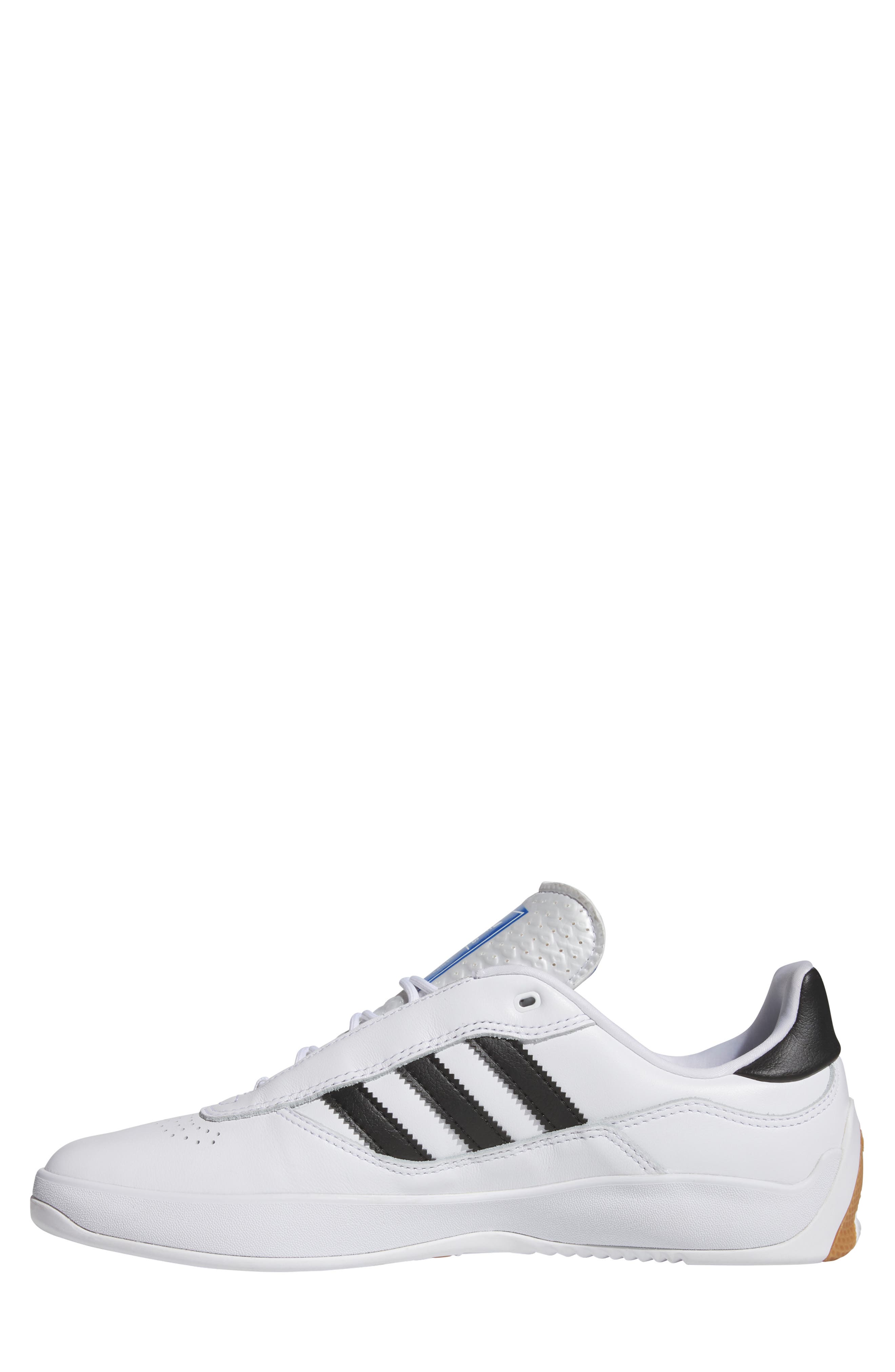 adidas Puig Samba Skateboard Sneaker, Alternate, color, White/Black/Blue/Gum