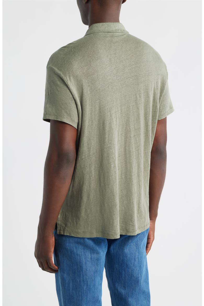Linen Polo, Alternate, color, JADE