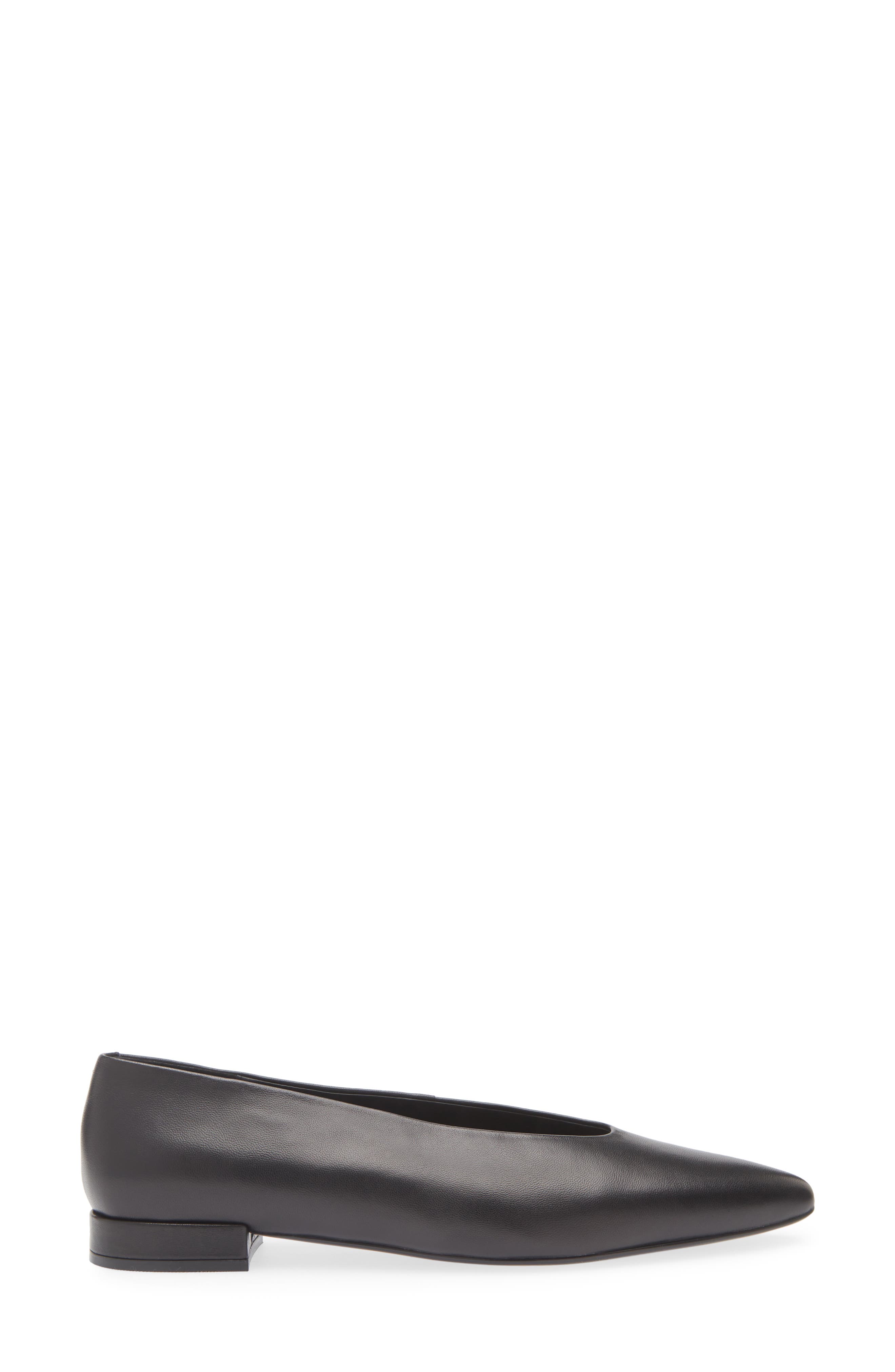 Jeffrey Campbell Hinted Pointed Toe Flat, Alternate, color, Black