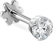 MARIA TASH Invisible Diamond Threaded Stud Earring